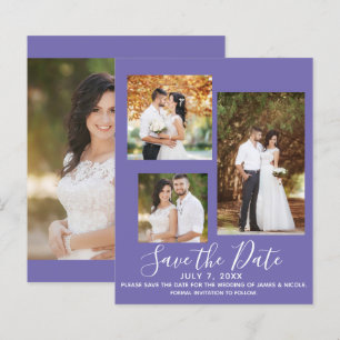 Minimal Colour Modern Wedding Photo Save the Date