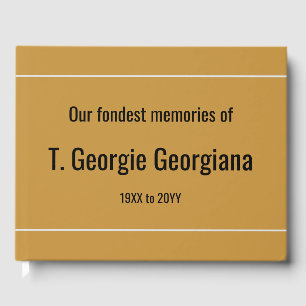 Minimal, Conservative Sympathy Guestbook