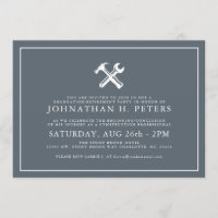 Minimal Construction Graduation|Retirement Invite