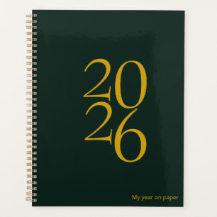 Minimal Corporate Bold Numbers Yearly Planner