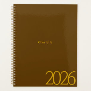 Minimal Corporate Brown Yearly Planner
