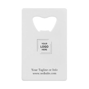 Minimal Corporate Business Logo Branding Design Credit Card Bottle Opener