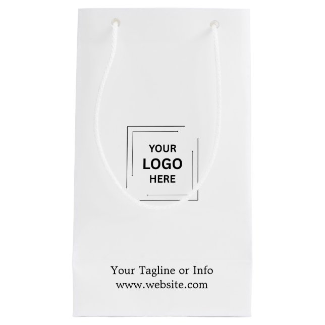 Minimal Corporate Small Gift Bag Modern Business  (Front)