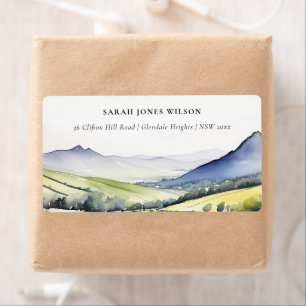 Minimal Country Spring Floral Landscape Address