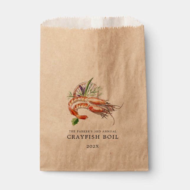Minimal Crawfish Boil | Favour Bag (Front)