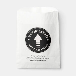Minimal Custom Business Logo Paper Shopping Bags