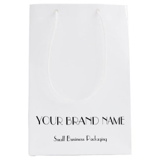 Minimal Custom Gift Bag for Small Business Packagi