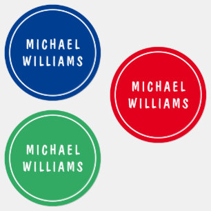 Minimal Custom Personalized Boy Name Set Labels