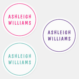 Minimal Custom Personalized Girly Name Set