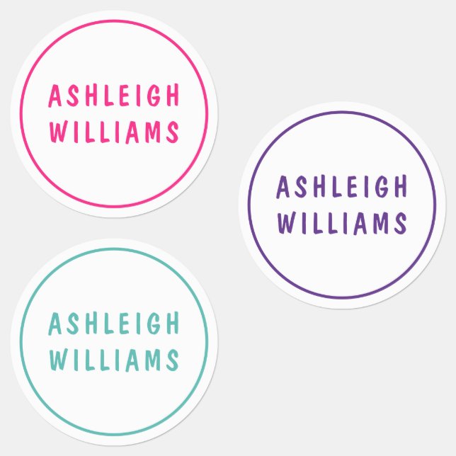 Minimal Custom Personalized Girly Name Set (Group)
