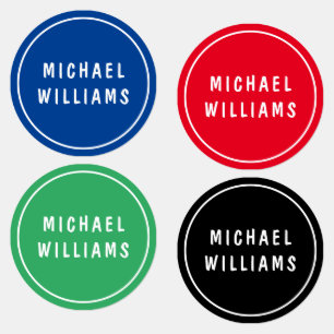 Minimal Custom Personalized Name Labels