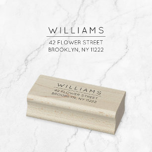 Minimal Custom Return Address 01. Rubber Stamp