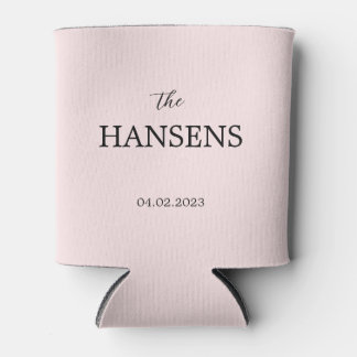 Minimal Custom Wedding Can Cooler, Wedding Favours Can Cooler