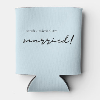 Minimal Custom Wedding Can Cooler, Wedding Favours Can Cooler