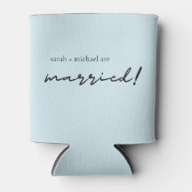 Minimal Custom Wedding Can Cooler, Wedding Favours