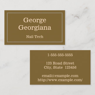 Minimal & Customizable Nail Tech Business Card