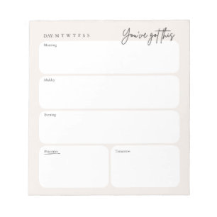 Minimal Daily Planner Notepad