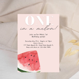 Minimal dans une invitation d'anniversaire de Melo