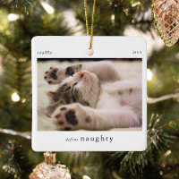 Minimal Define Naughty Pet Photo Keepsake