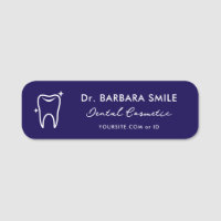 Minimal Dentist Tooth Dark Blue Dental Assistant
