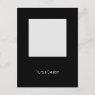 Minimal Design Photo Frame postcard