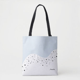 Minimal design  with dots tote bag