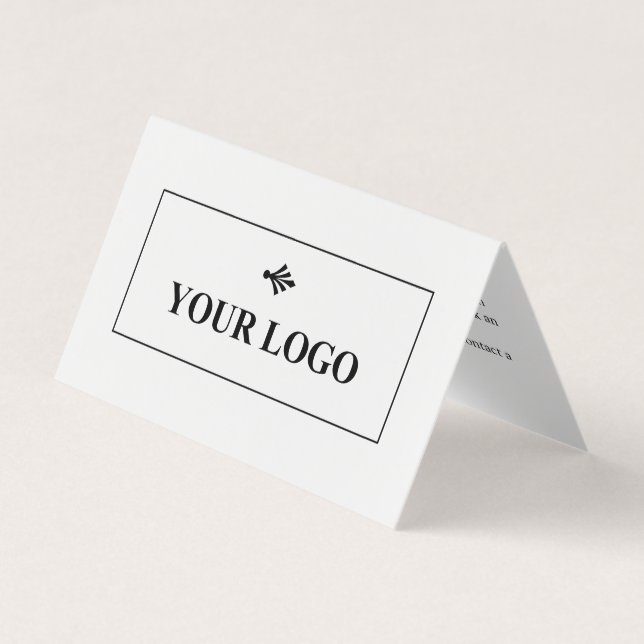 Minimal Design Your Logo Lash Artist Aftercare Business Card (Front)