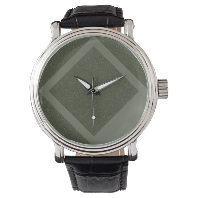 Minimal Diamond Moss Green eWatch Watch (Front)