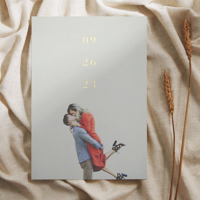 Minimal Digits Wedding Save the Date (Creator Uploaded)