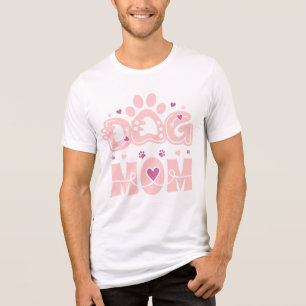 Minimal DOG MOM Monogram Tri-Blend Shirt