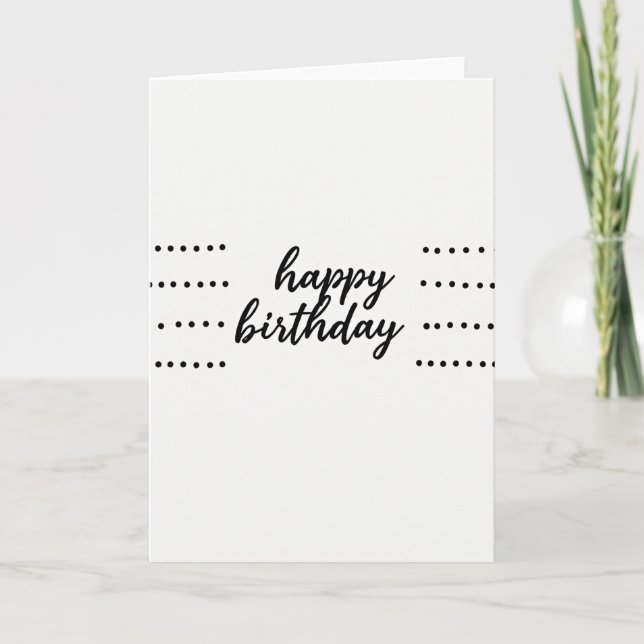 Minimal Dots Birthday Card (Front)