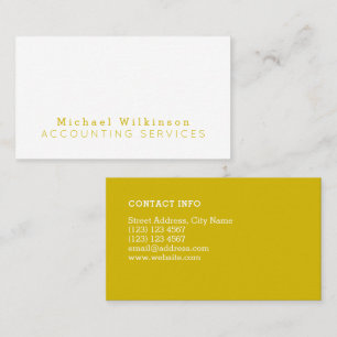 Minimal duo tone elegant business card