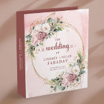 Minimal Dusty Pink Boho Wedding Memory Album Binder<br><div class="desc">✅ For matching items search 216R in my collections ✅ Preserve your most treasured moments in this elegant wedding memory album and ring binder featuring rose gold accents, dusty pink and blush pink florals, and soft eucalyptus greenery. Designed with a romantic boho touch, it beautifully organizes photos, vows, and keepsakes...</div>