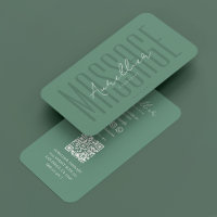 Minimal Dusty Teal Massage Physical Therapist