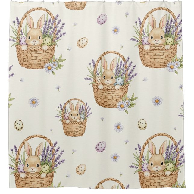 Minimal Easter Bunny Pastel Spring Pattern (4) (Front)