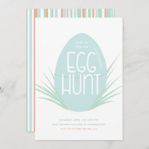 Minimal Easter Egg hunt invitation