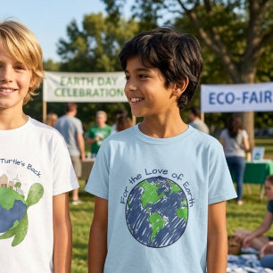 Minimal Eco For the Love of Earth Kids Gift T-Shirt