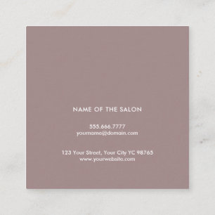 Minimal Elegant Black White Gold Bobby Pins Hair  Square Business Card