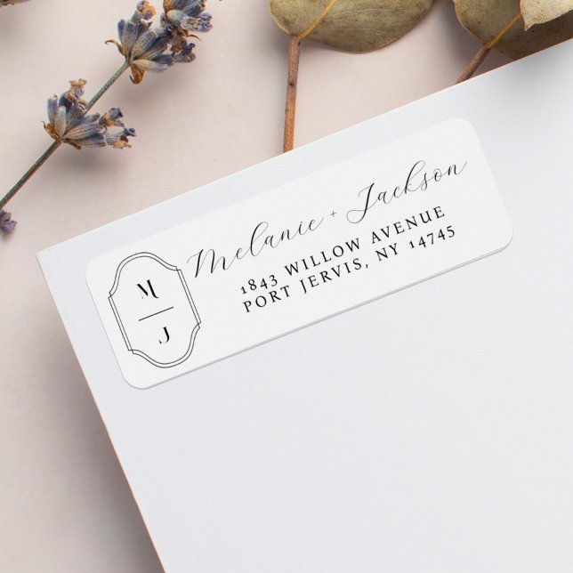 Minimal & Elegant Black & White Monogram Wedding (Creator Uploaded)