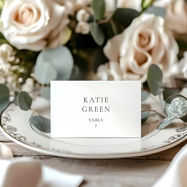 Minimal Elegant Custom Wedding Place Card (Creator Uploaded)