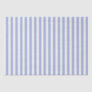 Minimal Elegant Light Blue White Stripes Tissue Paper