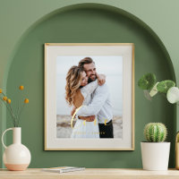 Minimal Elegant Love Script Overlay Wedding Photo