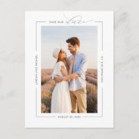 Minimal Elegant Modern Simple Save the Date Photo