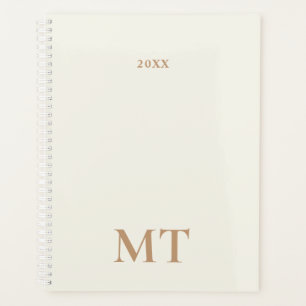Minimal Elegant Monogram Planner