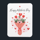 Minimal Elegant Mother's Day Card Magnet<br><div class="desc">Celebrate love and appreciation with this beautiful Mother’s Day greeting card featuring a charming illustration of a floral bouquet with sweet hearts rising from it. The design symbolizes love, warmth, and gratitude, making it the perfect way to say “Happy Mother’s Day” to someone special. This elegant and heartfelt card is...</div>