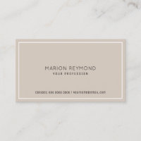 minimal elegant pale taupe professional