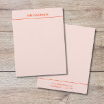 Minimal Elegant Pastel Line Letterhead<br><div class="desc">Elegant fully customizable letterhead template. Minimal design with pastel colours and bold fonts.</div>