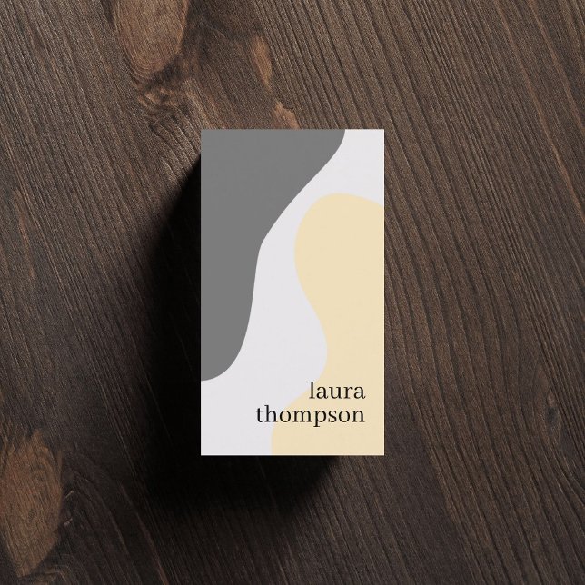 Minimal Elegant Pastel Pattern Consultant Business Card (Creator Uploaded)