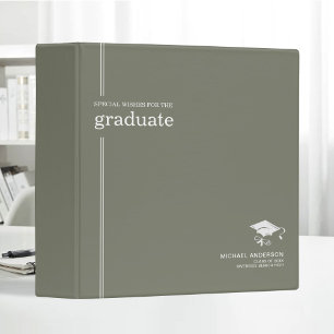 Minimal & Elegant Personalized Graduation Book Binder