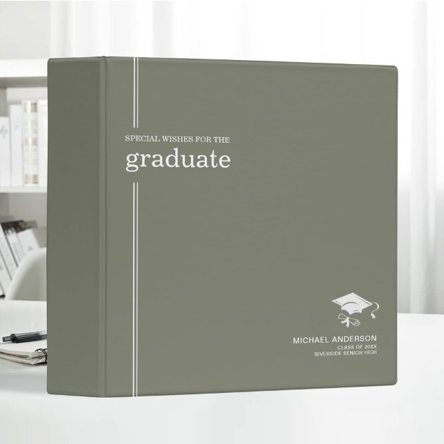 Minimal & Elegant Personalized Graduation Book Binder (Creator Uploaded)